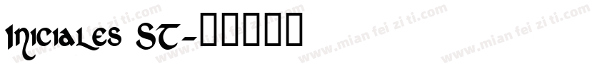 Iniciales ST字体转换